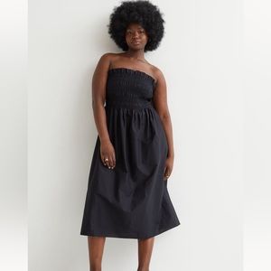 H&M Black Strapless Dress 👗 Size Large